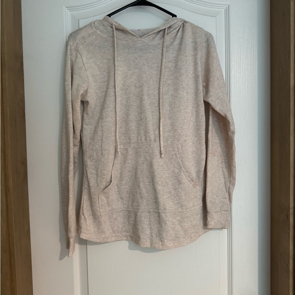 Women's Cream Hoodie Top